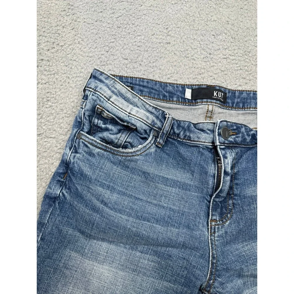 Kut from the Kloth Bermuda denim shorts sz 10 - Picture 4 of 10